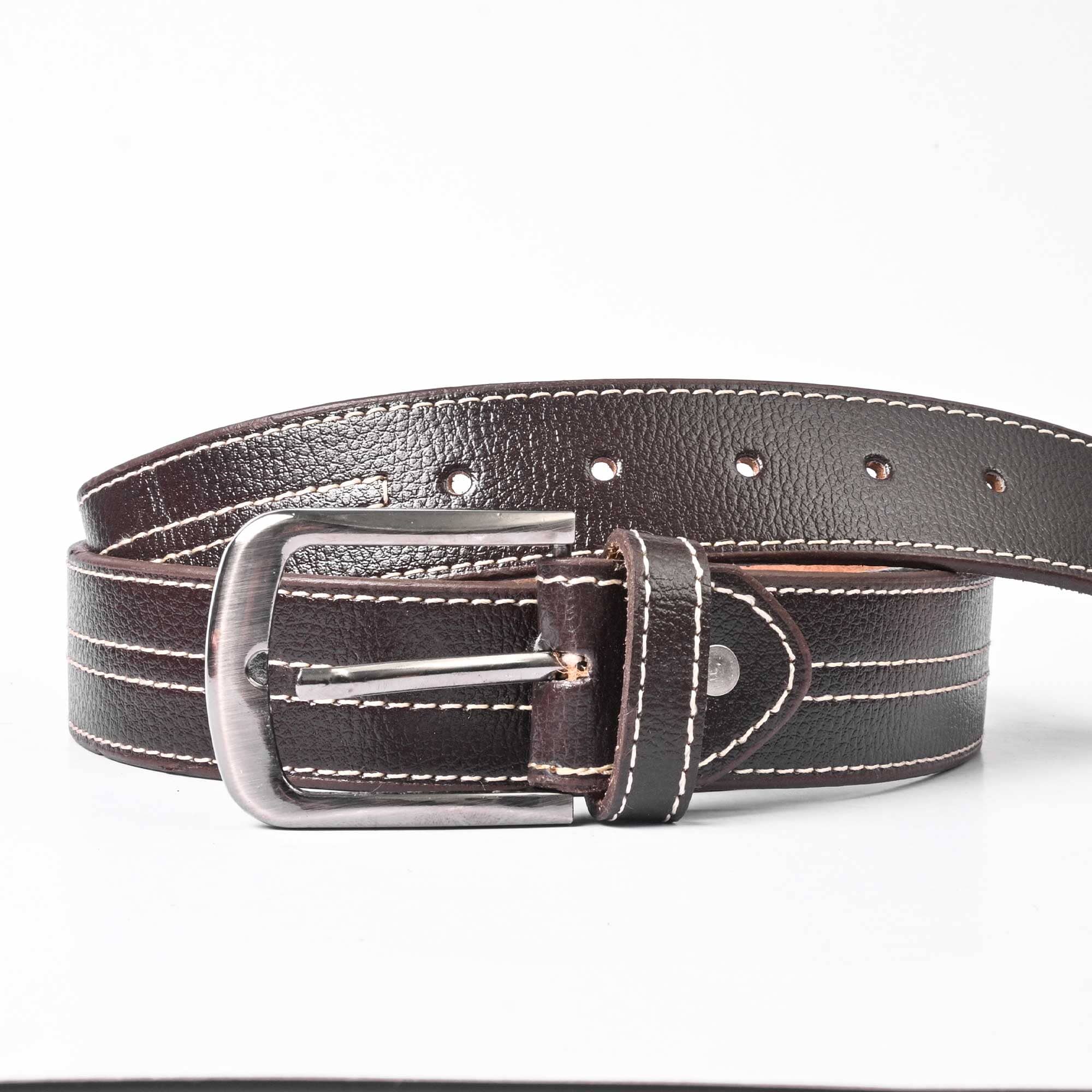 L&L Men's Stitching Line Genuine Leather Belt – elo