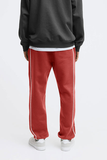 Max 21 Men's Contrast Design Fleece Sweat Pants