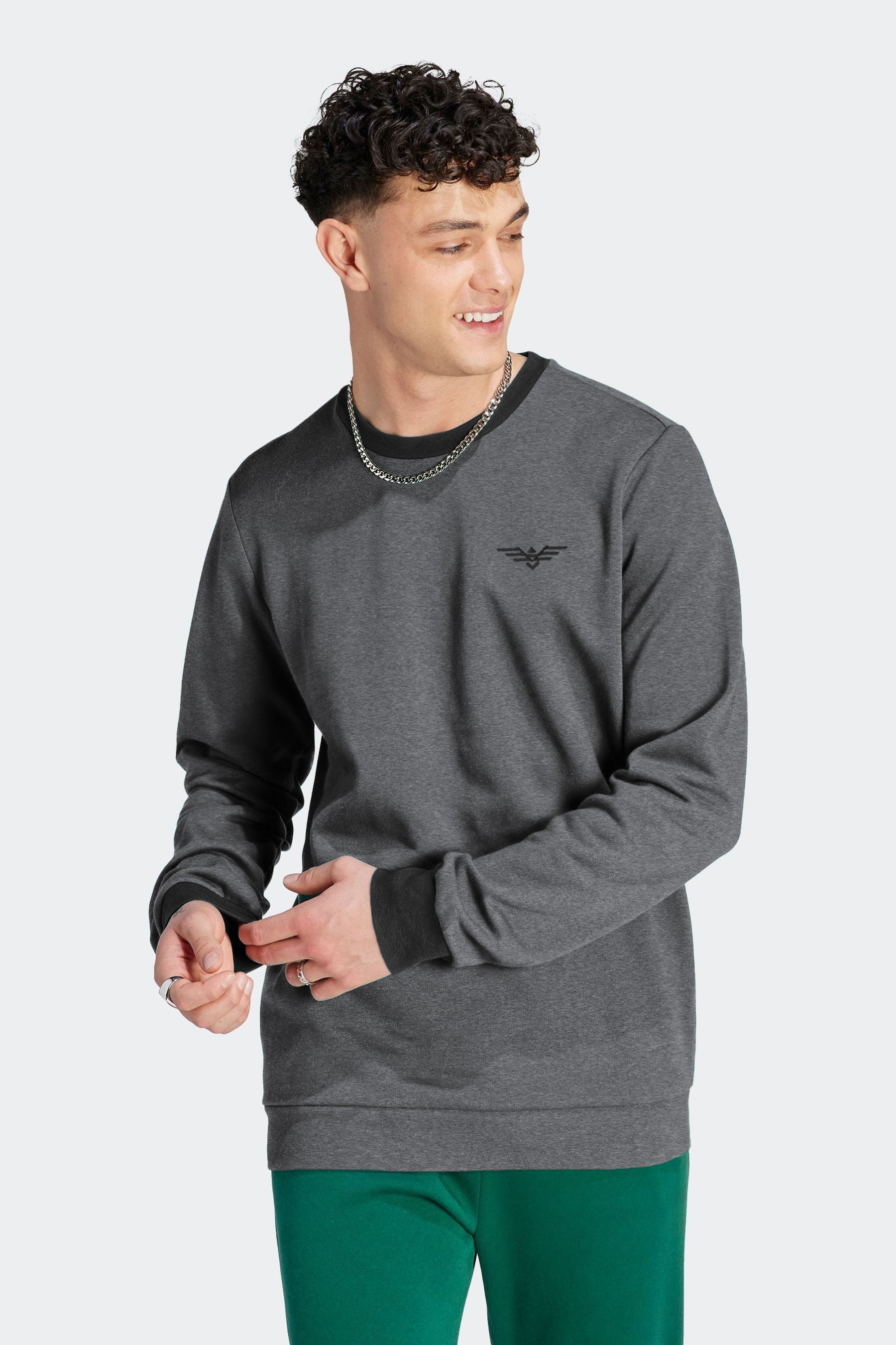 Eternity Premium Men's Logo Embroidered Contrast Neck Sweat Shirt