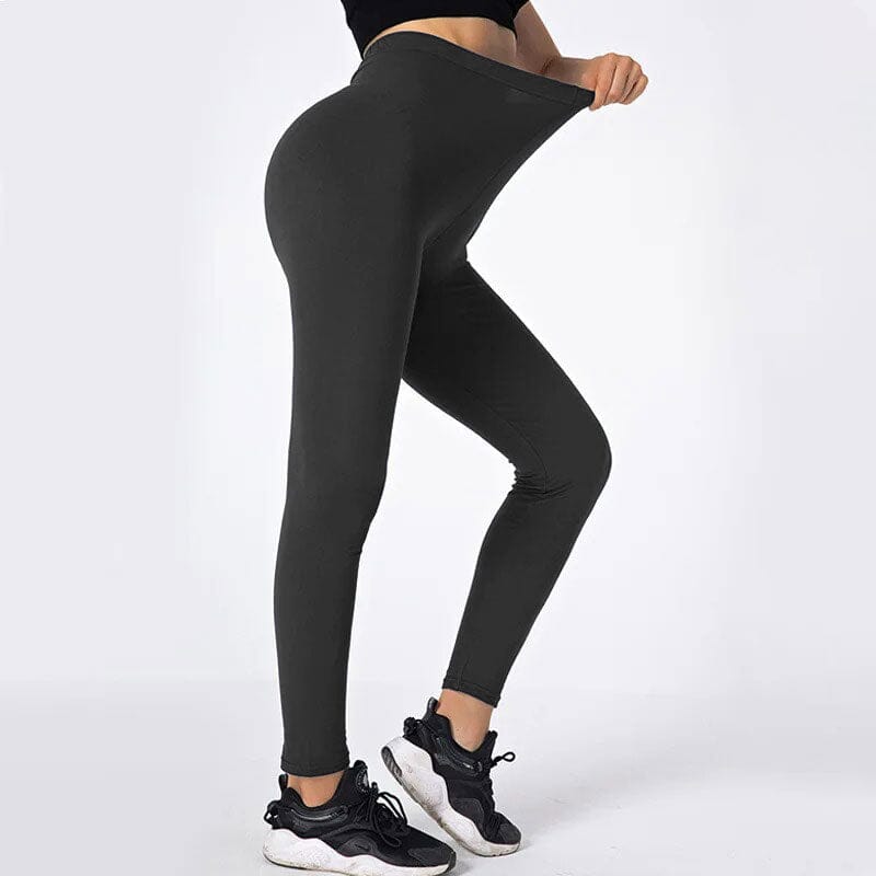 SB Women's Plain Design Premium Leggings Women's Leggings CPUS Black L 