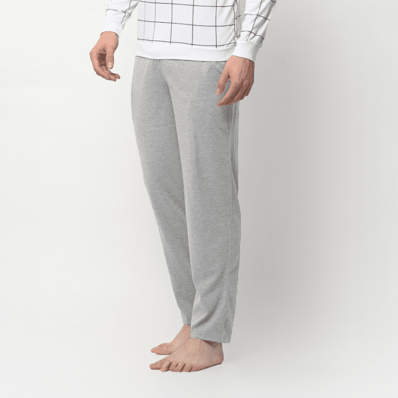 Dilijan Men's Solid Design Loungewear Trousers Men's Trousers SZK Heather Grey S 