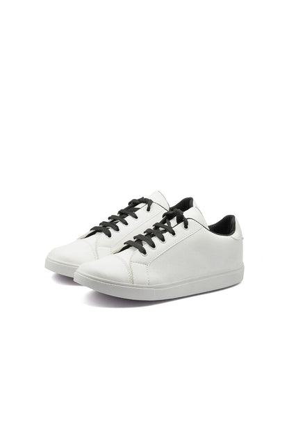 Men's Fashion Mariental Faux Leather Sneaker Shoes Men's Shoes Hamza Traders (Sale Basis) White & Black EUR 39 