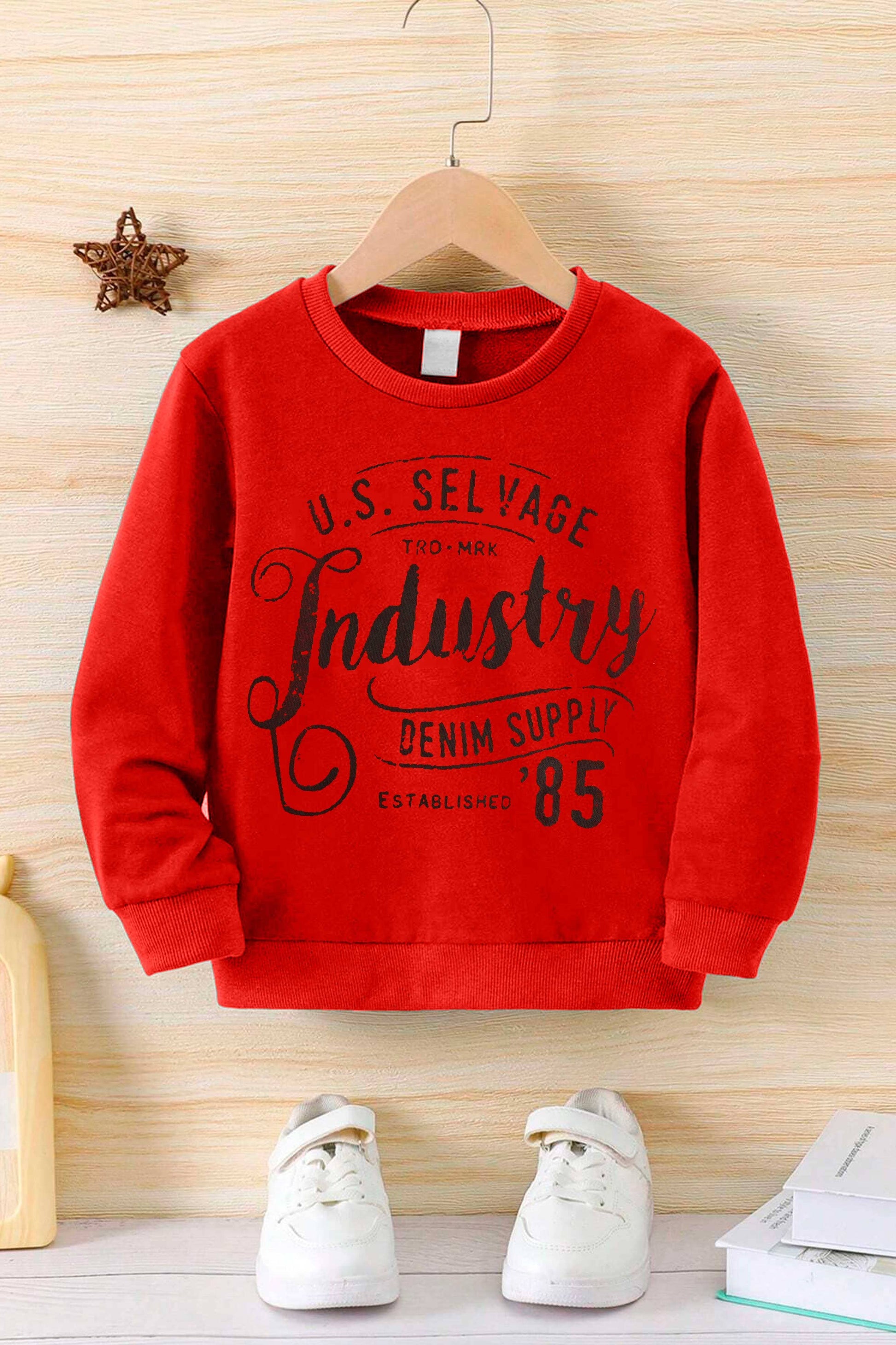 Join Life Kid's Industry 85 Printed Fleece Sweat Shirt Kid's Sweat Shirt SNR 