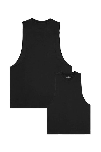 YLA Men's Wide Shoulder Cut Classic Tank Top Men's Activewear Vest Minhas Garments 