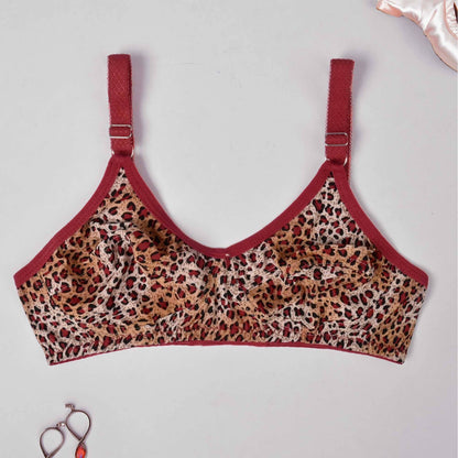 Capri Women's Leopard Stretch Comfort Bra Women's Lingerie RAM D1 30 