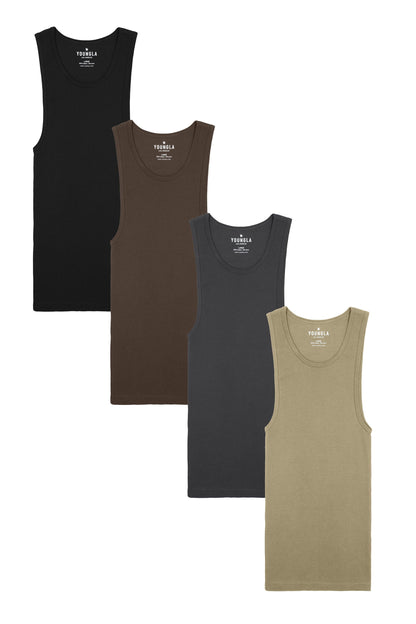 YLA Men's Troyes Classic Tank Top Men's Activewear Vest Minhas Garments 