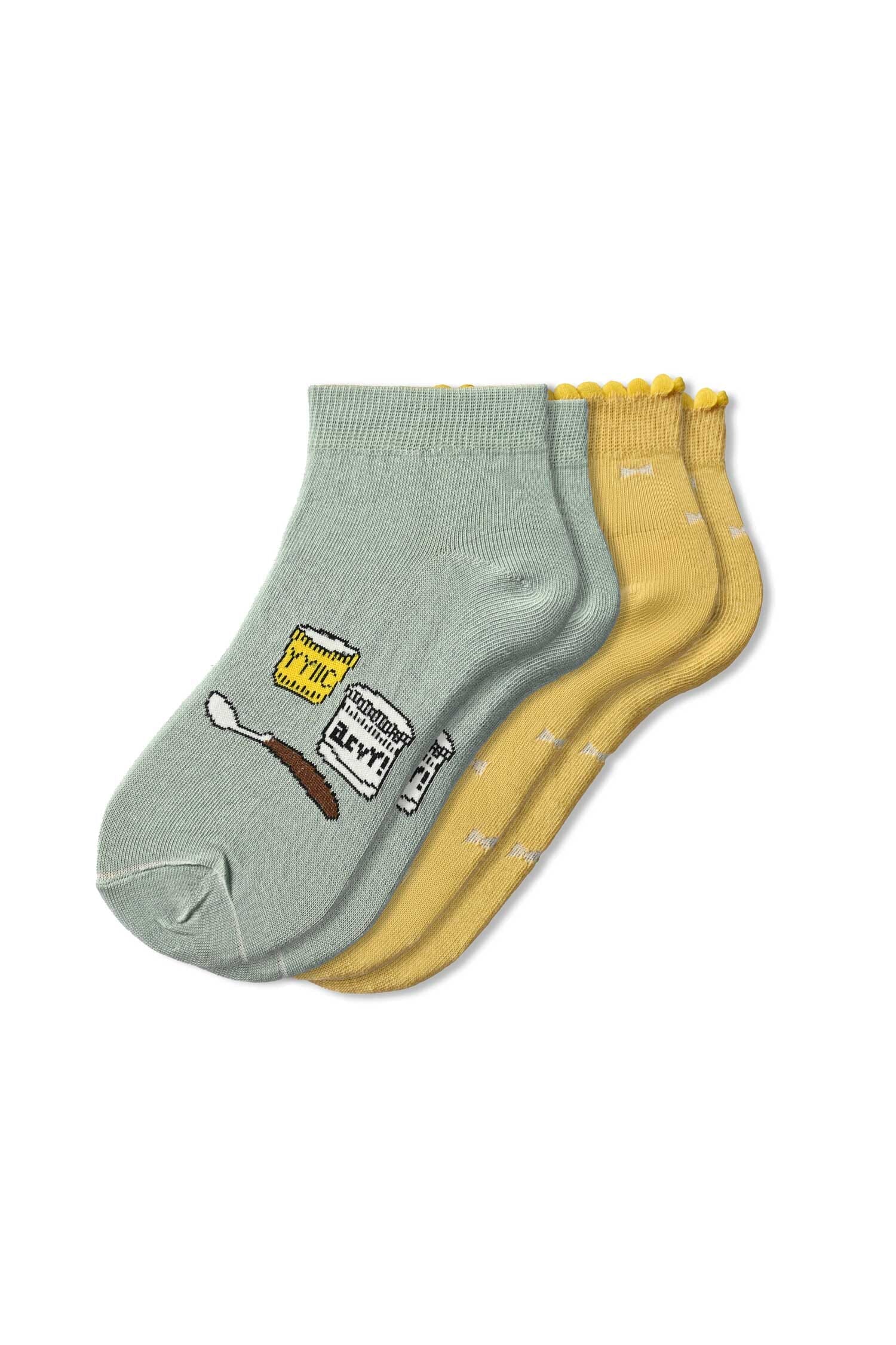 Women's Tampines Low Cut Socks - Pack Of 2 Women socks Karim Hoisery ( Rehman knitting Industry ) Assorted EUR 35-40 