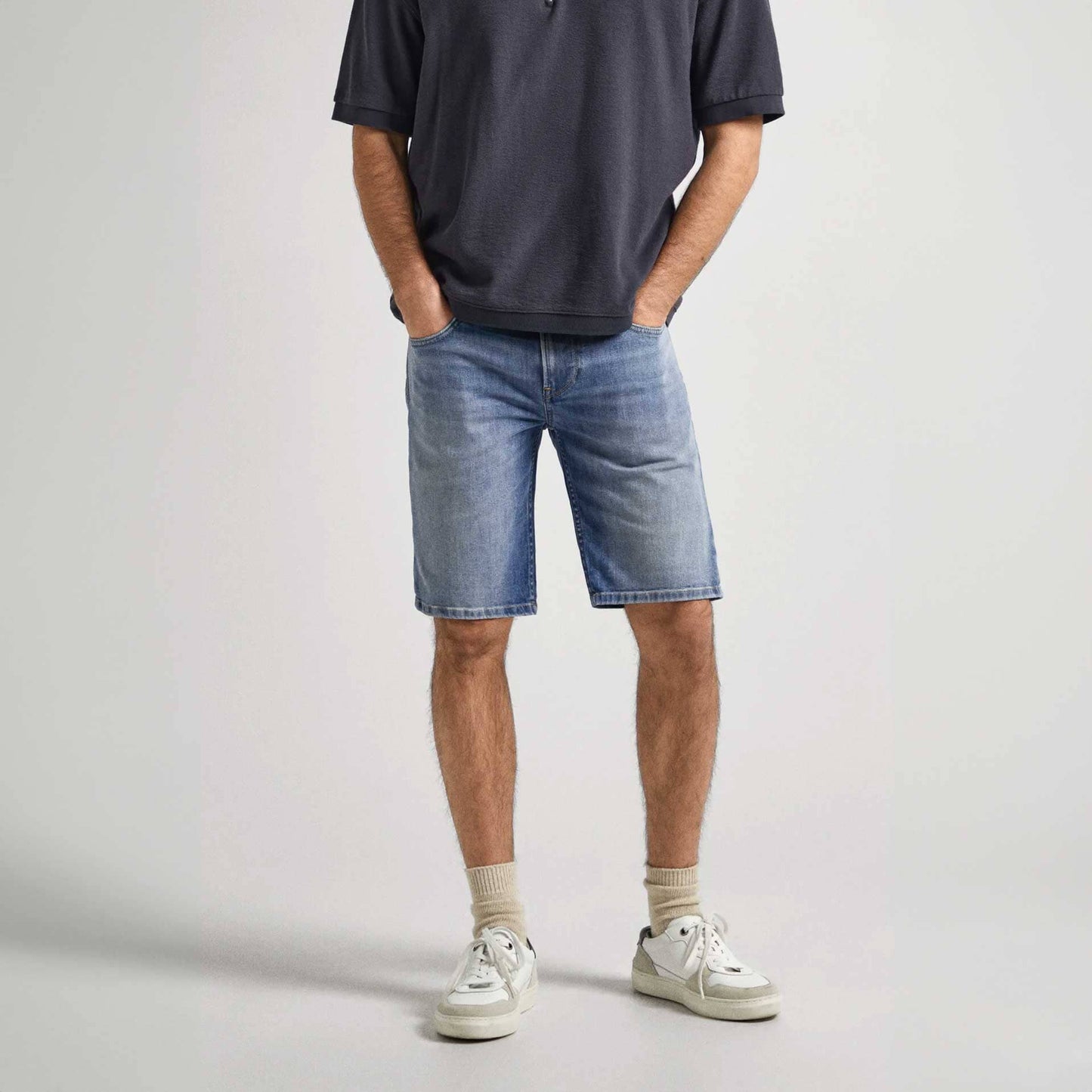 Denim co Men's Classic Straight Shorts Men's Shorts HAS Apparel Blue 26 20