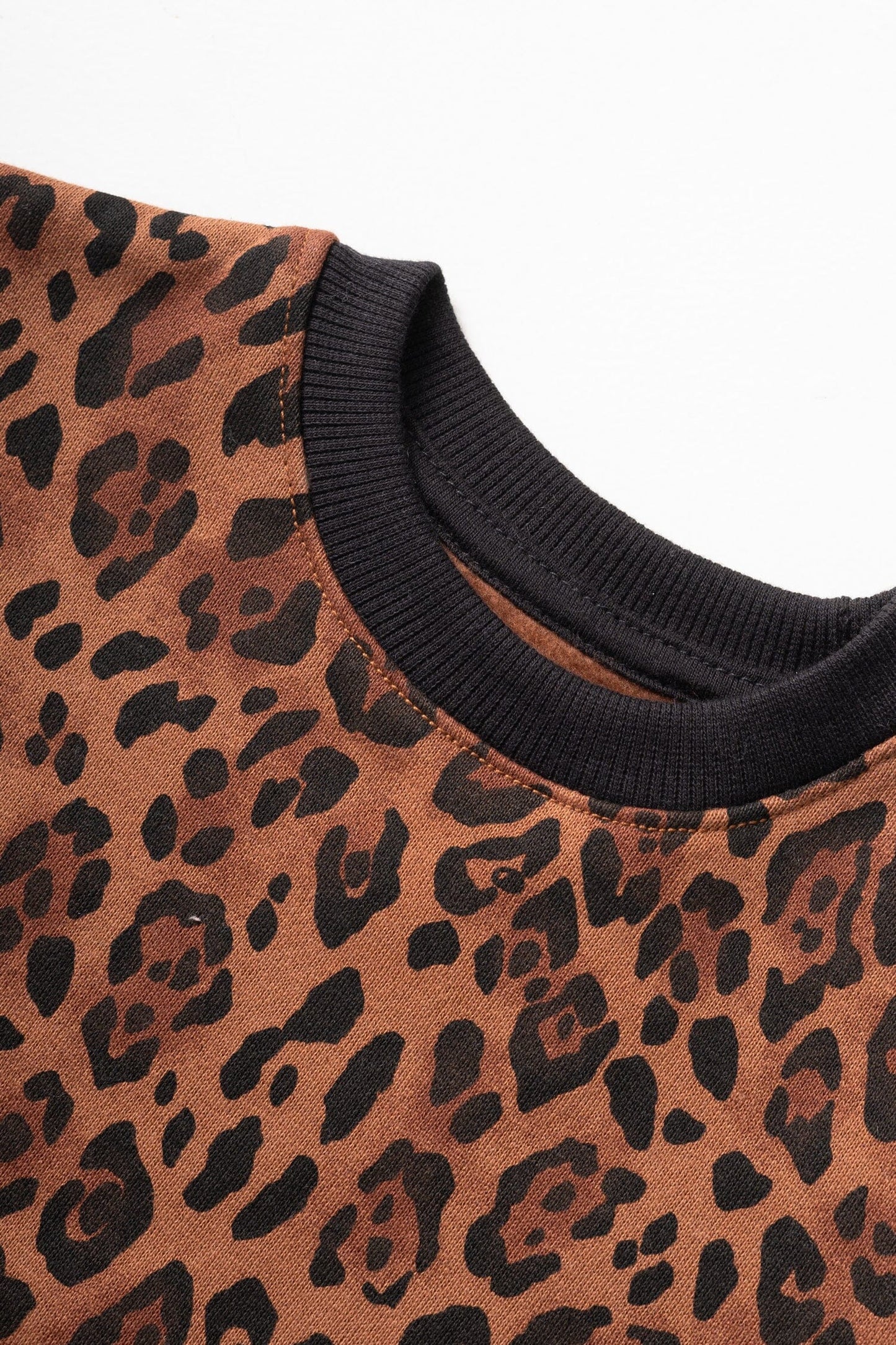 Orchestra Boy's Leopard Printed Long Sleeve Fleece Sweatshirt Boy's Sweat Shirt SZK PAKISTAN (Sale Basis) 