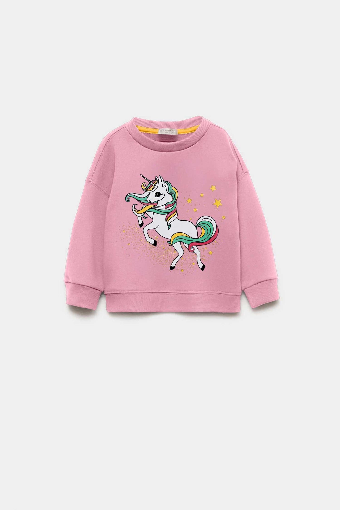 MNG Girl's Unicorn Printed Sweatshirt Girl's Sweat Shirt Yasir Bin Asad Pink 1-2 Years 