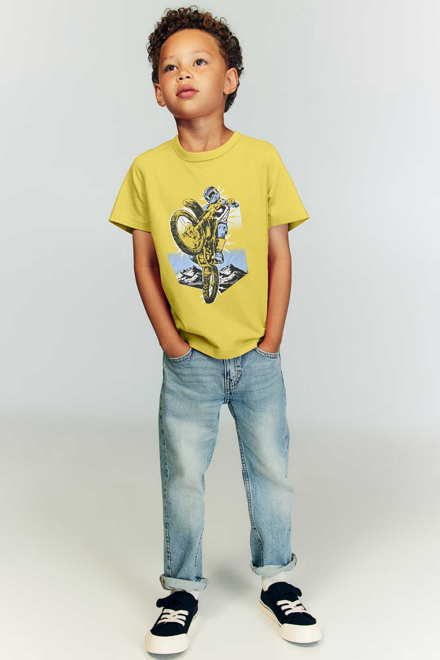 Le Printemps Boy's Dirt Bike Printed Tee Shirt Boy's Tee Shirt Athar Traders 