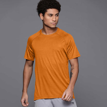 Men's Raglan Sleeve Crew Neck Tee Shirt Men's Tee Shirt IBT Mustard S 