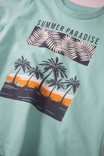 TA Boy's Summer Paradise Printed Tee Shirt Boy's Tee Shirt Minhas Garments 