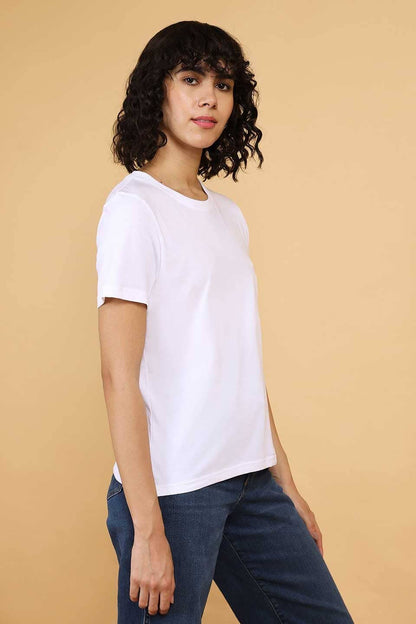 Berydale Women's Short-Sleeve Tee with Feminine Cut Neck: Pure BCI Combed Cotton Women's Tee Shirt Image 