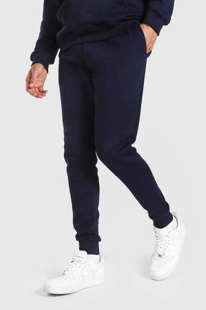 BHM Men's Slim Fit Fleece Jogger Pants Men's Jogger Pants Fiza International Co. Navy XS 