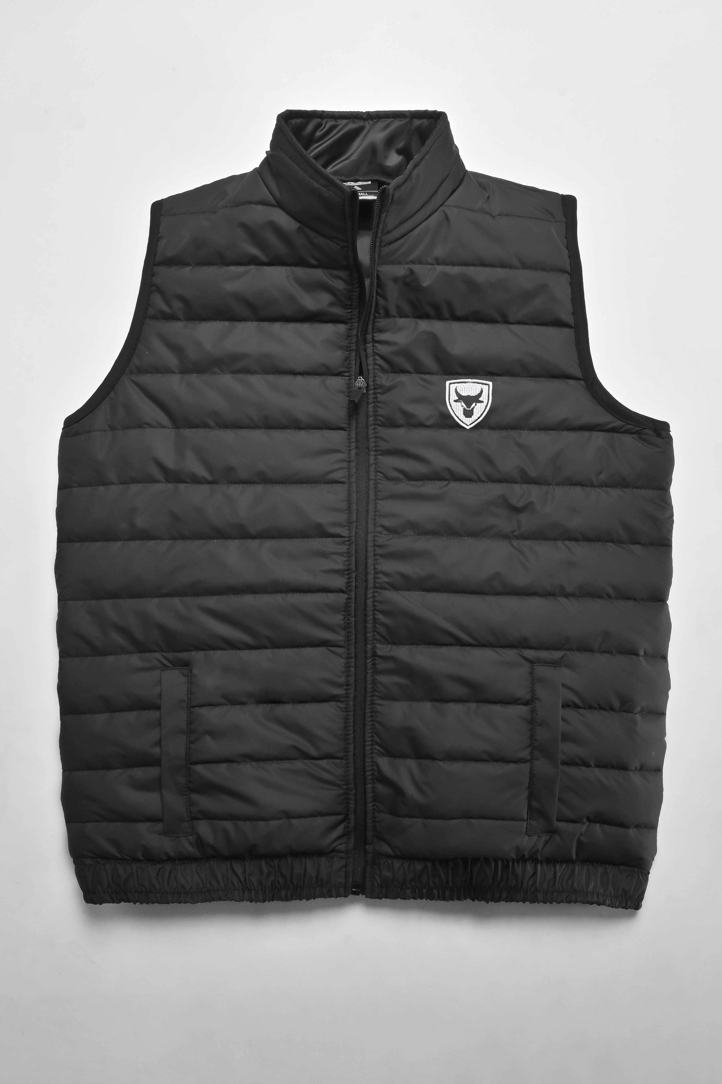 Burnt Soul Men's Bull Embroidered Body Warmer Puffer Gilet Men's Gilet IBT 