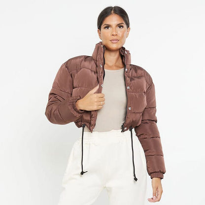 Rising Women's Padded Puffer Crop Jacket Women's Jacket Rooshani Enterprises 