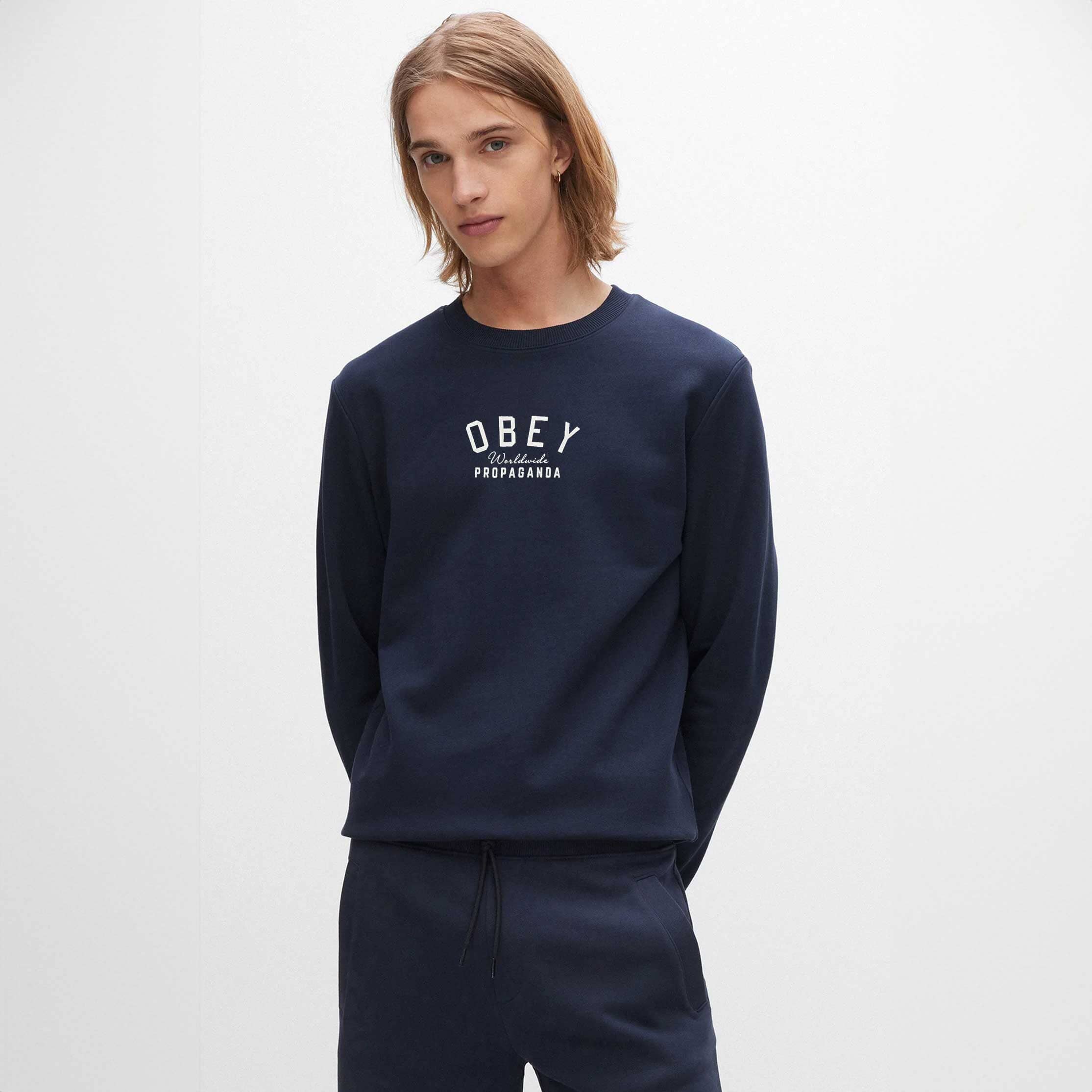 Obey worldwide sweatshirt best sale