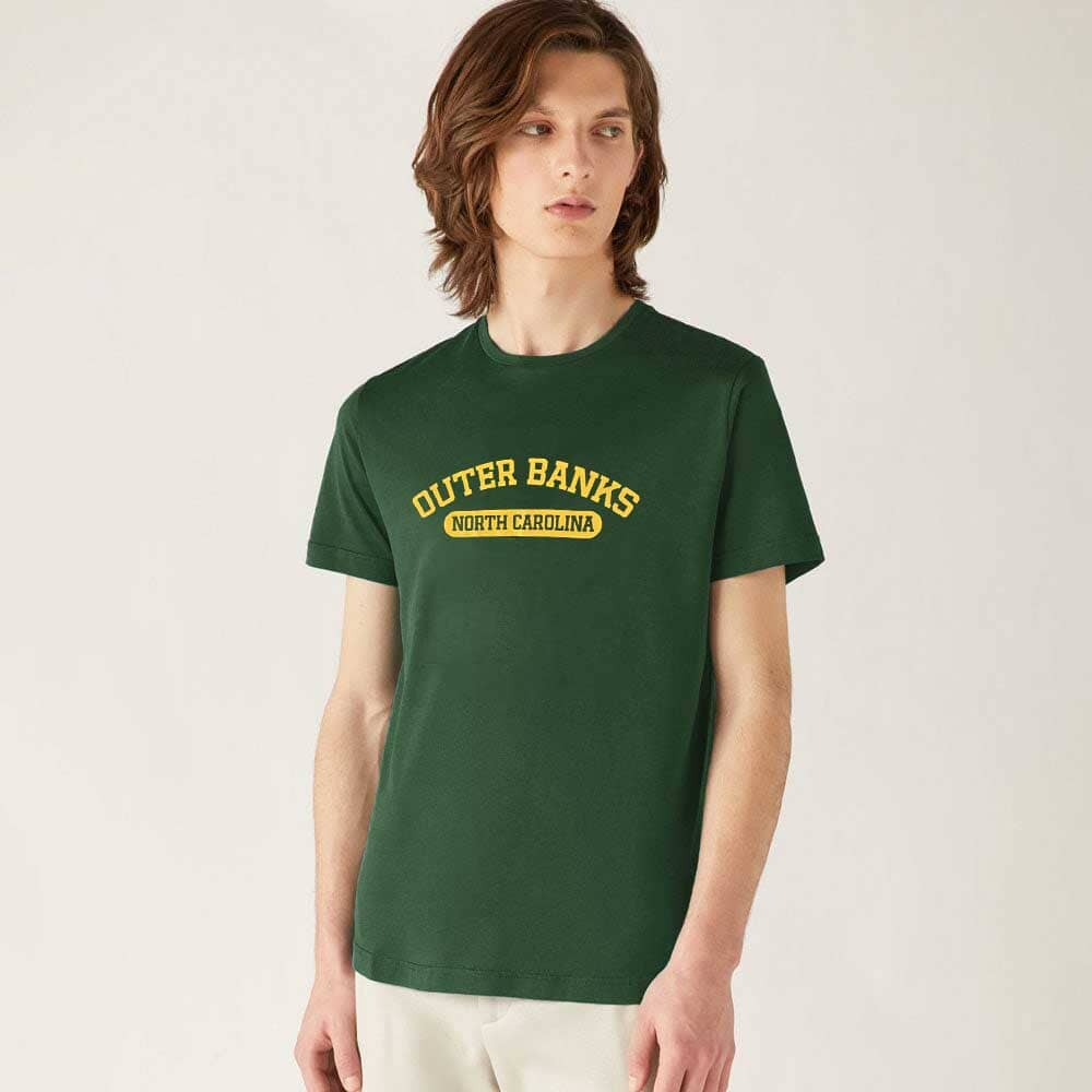 Polo Republica Men's Outer Banks Printed Crew Neck Tee Shirt Men's Tee Shirt Polo Republica Bottle Green S 