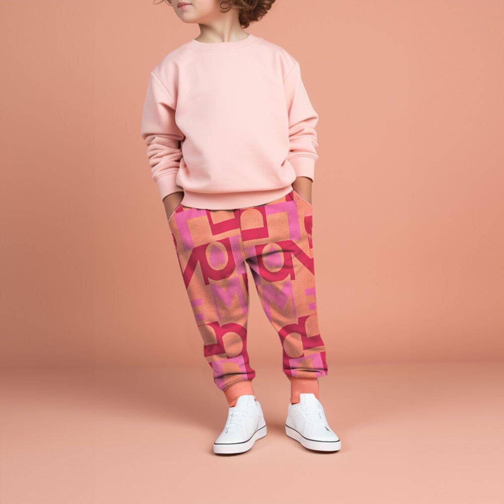 C A Kid s Letters Printed Fleece Jogger pants