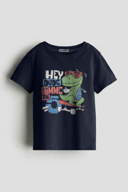 Dudy Kid's Dude Gimme Printed Tee Shirt Kid's Tee Shirt SZK 