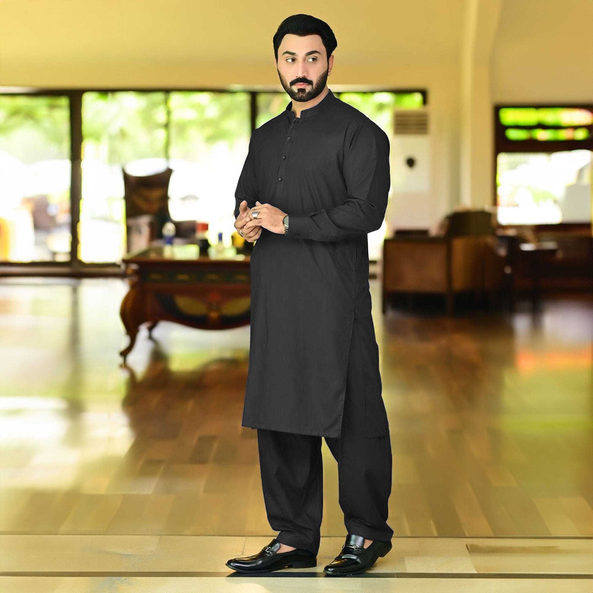 Tresor Men s Wash Wear Stitched Shalwar Kameez