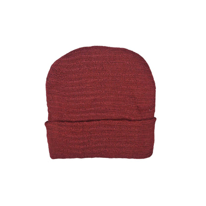 Fine Kid's Classic Beanie Cap Headwear RAM Maroon 