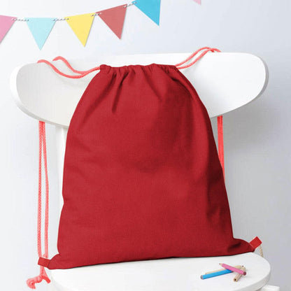 Polo Republica Solid Drawstring Bag Drawstring Bag Polo Republica Red 