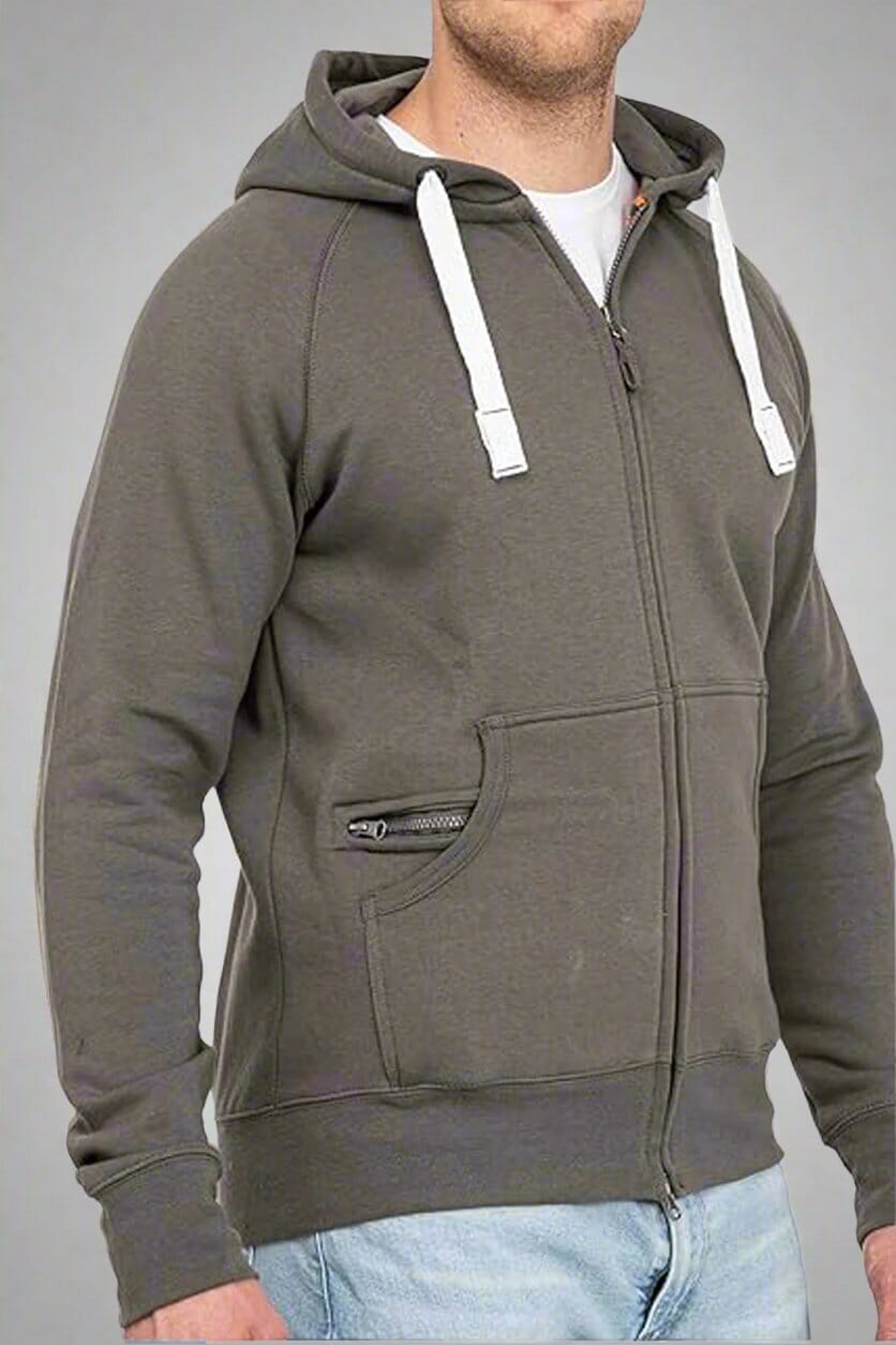 Payper Men's Terry Double Zipper Hoodie