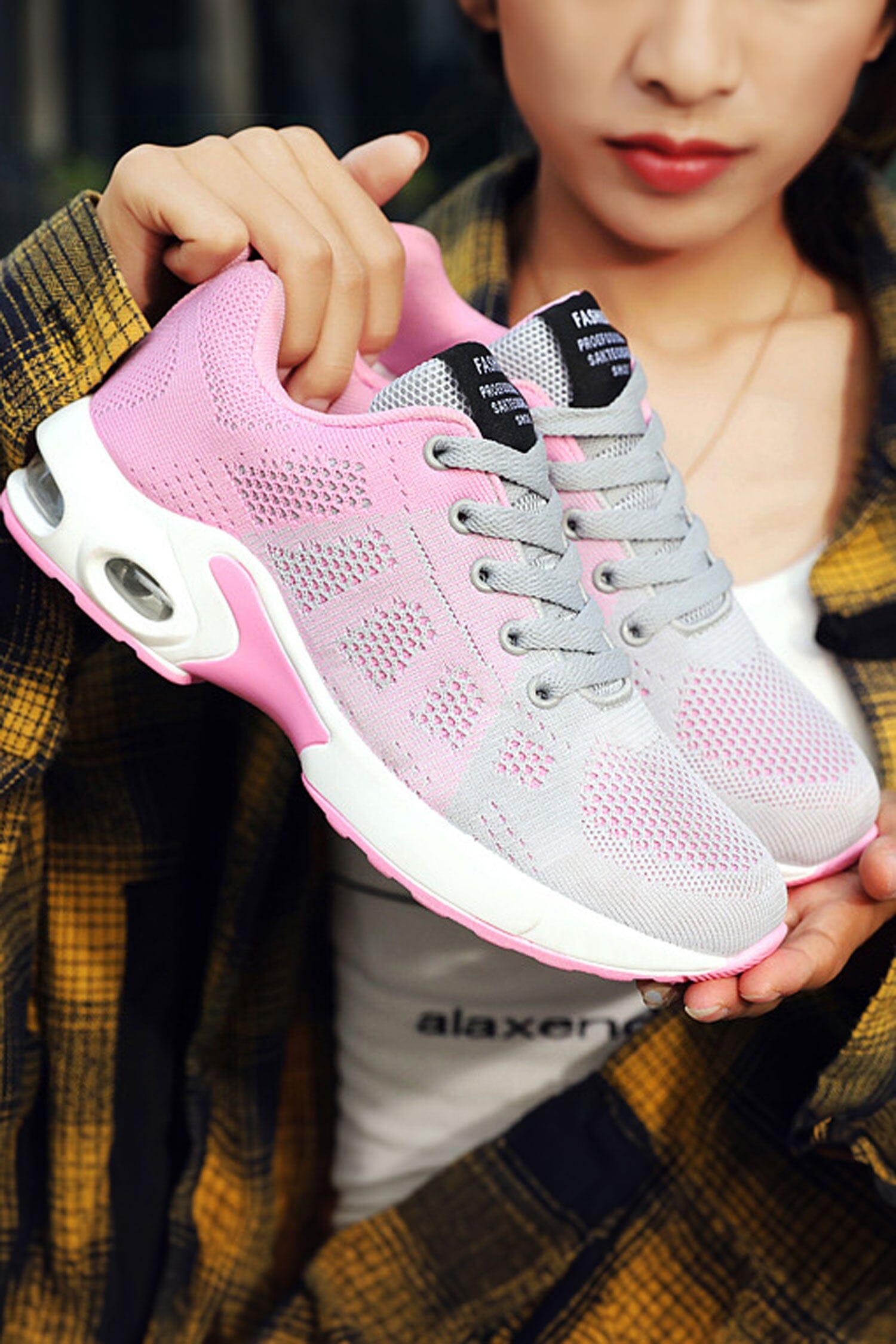 Fashion Women's Air-Cushioned Lace-Up Sneakers Women's Shoes Shaoxing Shangqu im&ex Co.,ltd 