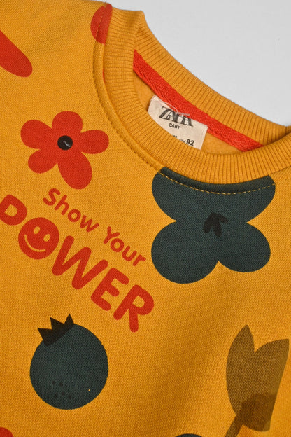 Kid's Show Your Power Printed Minor Fault Fleece Sweat Shirt Kid's Sweat Shirt SNR 