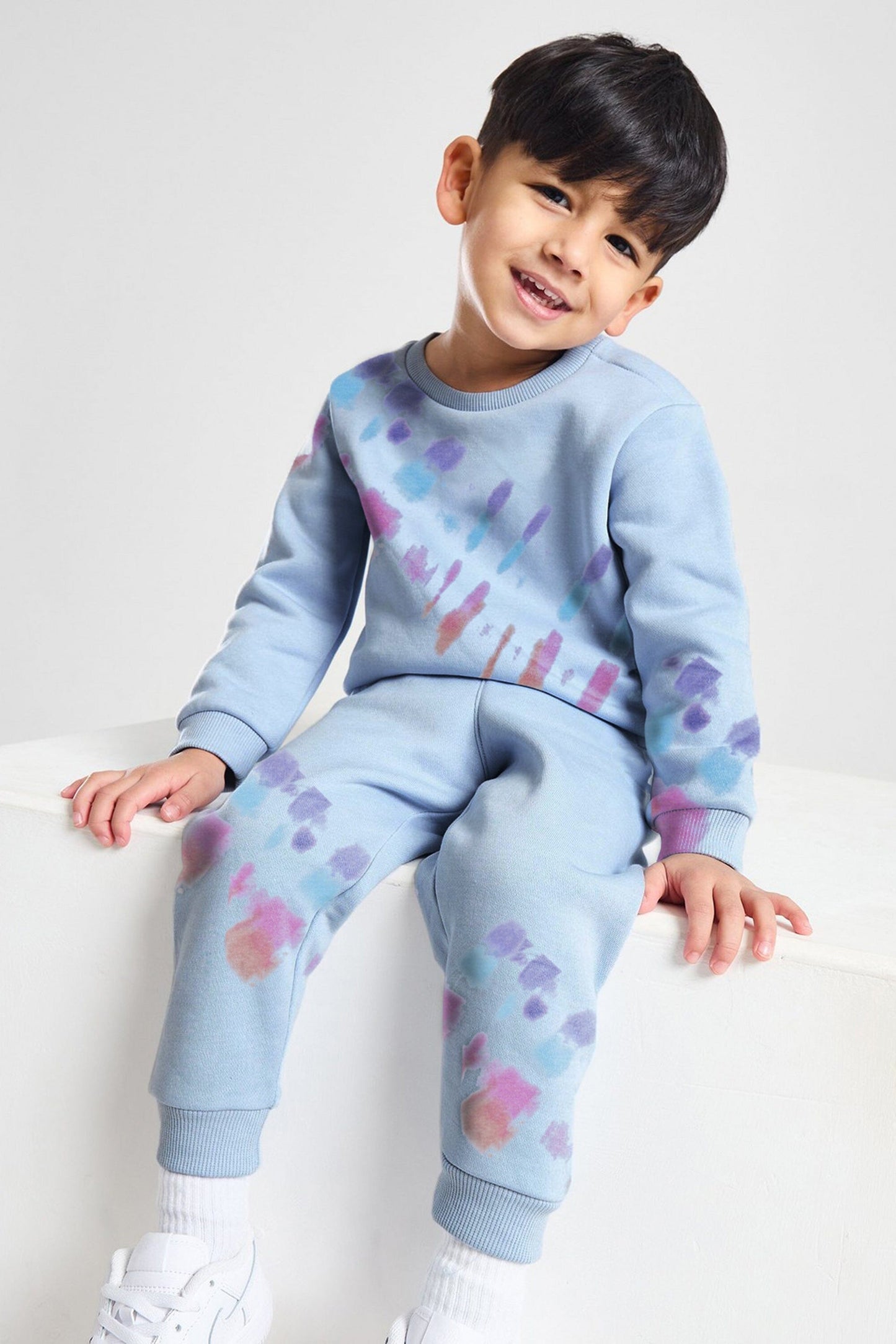 Minoti Kid's Tie & Dye Style Terry Tracksuit Kid's tracksuit SZK 