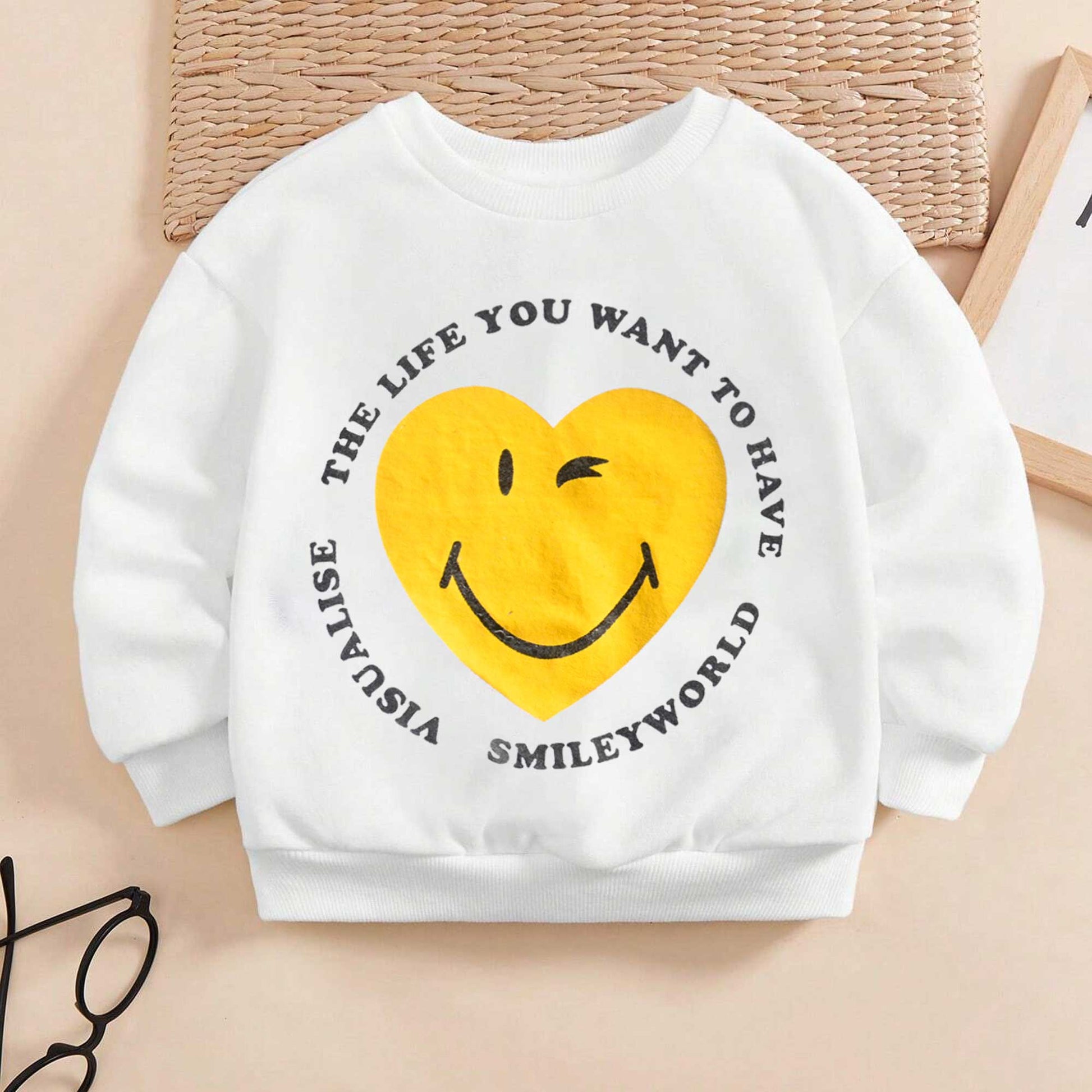 Tiny Teen Kid's Smileyworld Printed Minor Fault Sweat Shirt