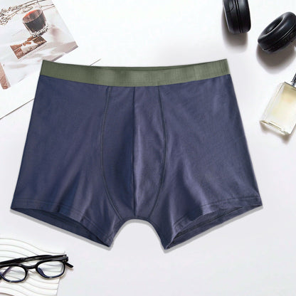 Eternity Men's Breathable Classic Boxer Brief Men's Underwear ETY Navy & Olive S 