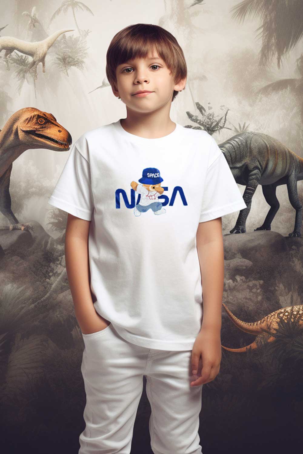 Polo Republica Boy's NASA Bear Printed Tee Shirt Boy's Tee Shirt Polo Republica 