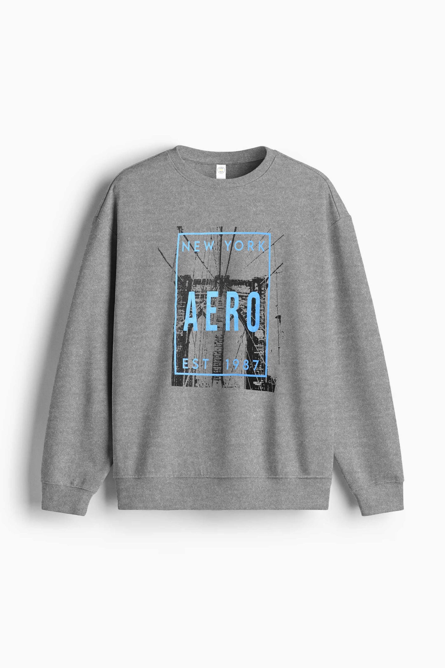 L.A.T Men's NewYork Aero Printed Fleece Sweat Shirt