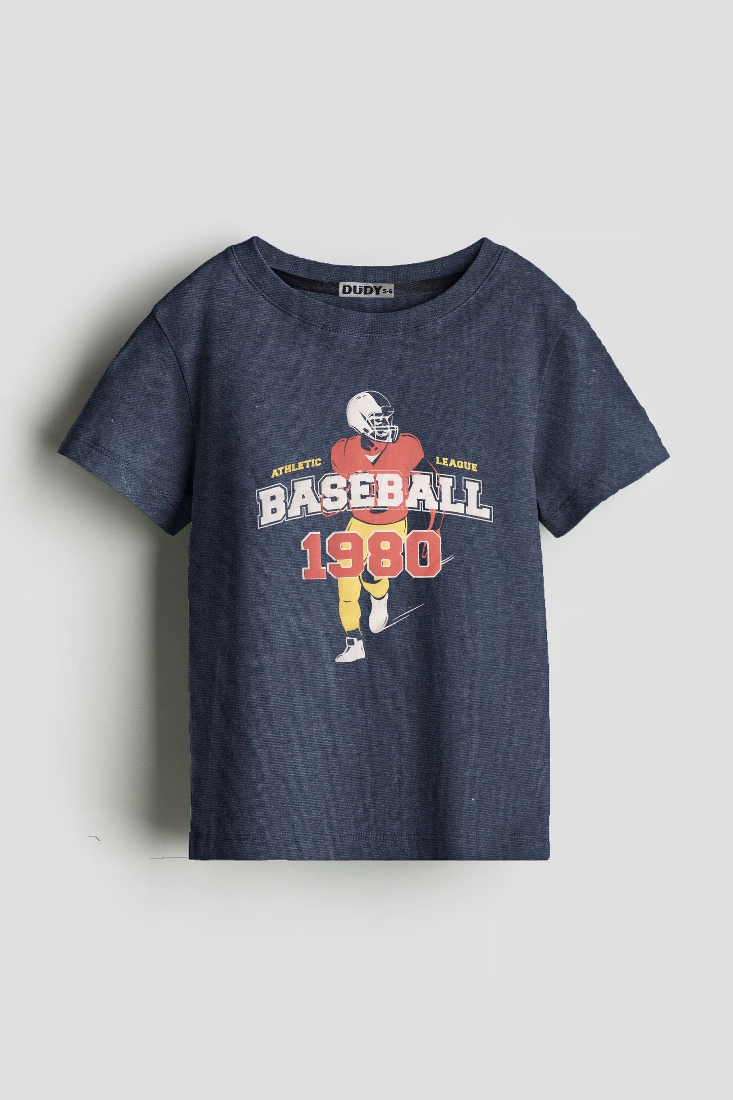 Dudy Kid's Baseball 1980 Printed Tee Shirt Kid's Tee Shirt SZK 