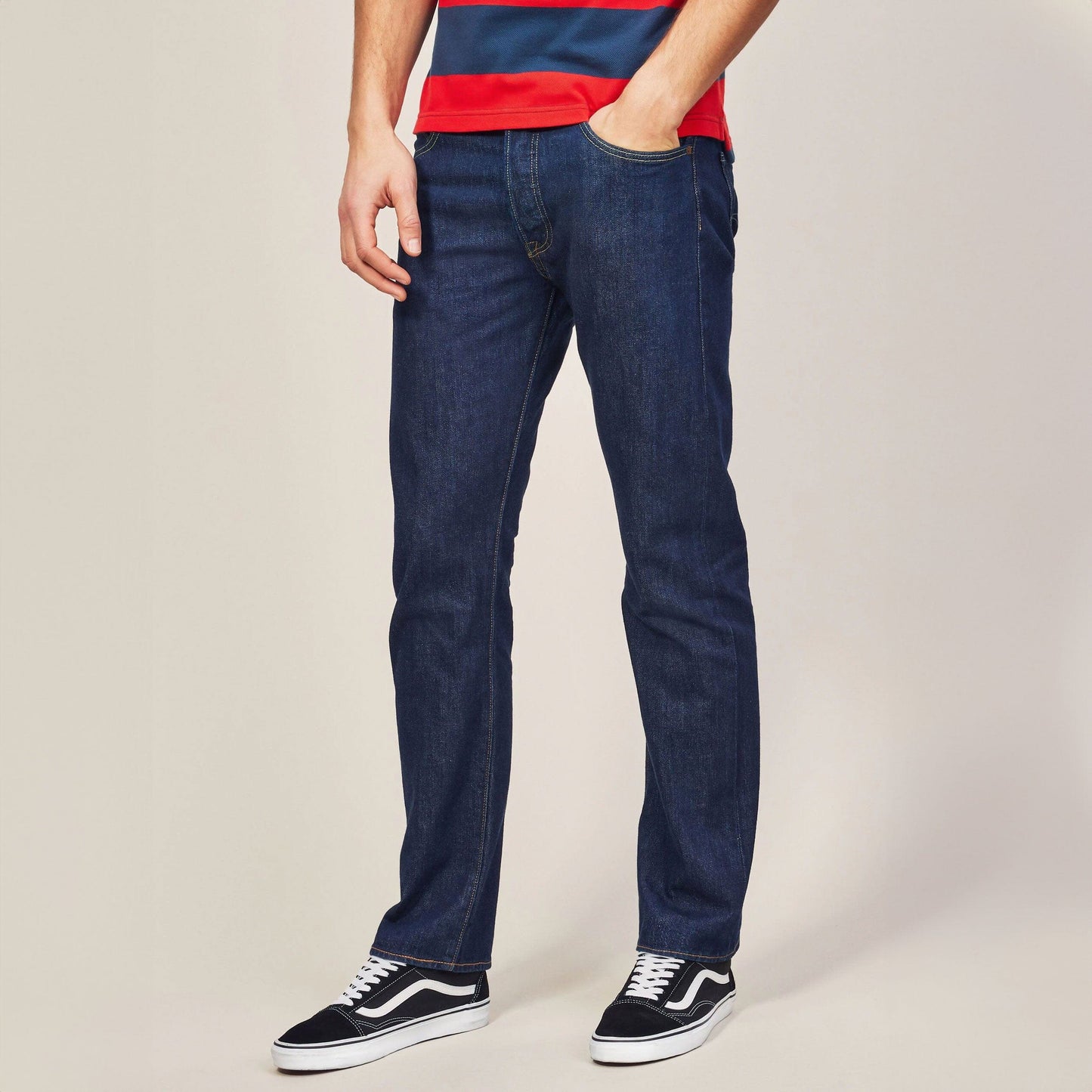 Polo Republica Men's Straight Fit Denim Men's Denim Muhammad Abubaker (CMT Division) Navy 30 31