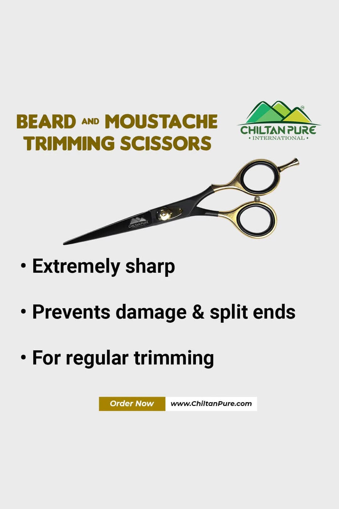 Mankind Beard & Moustache Trimming Scissors Health & Beauty CNP 