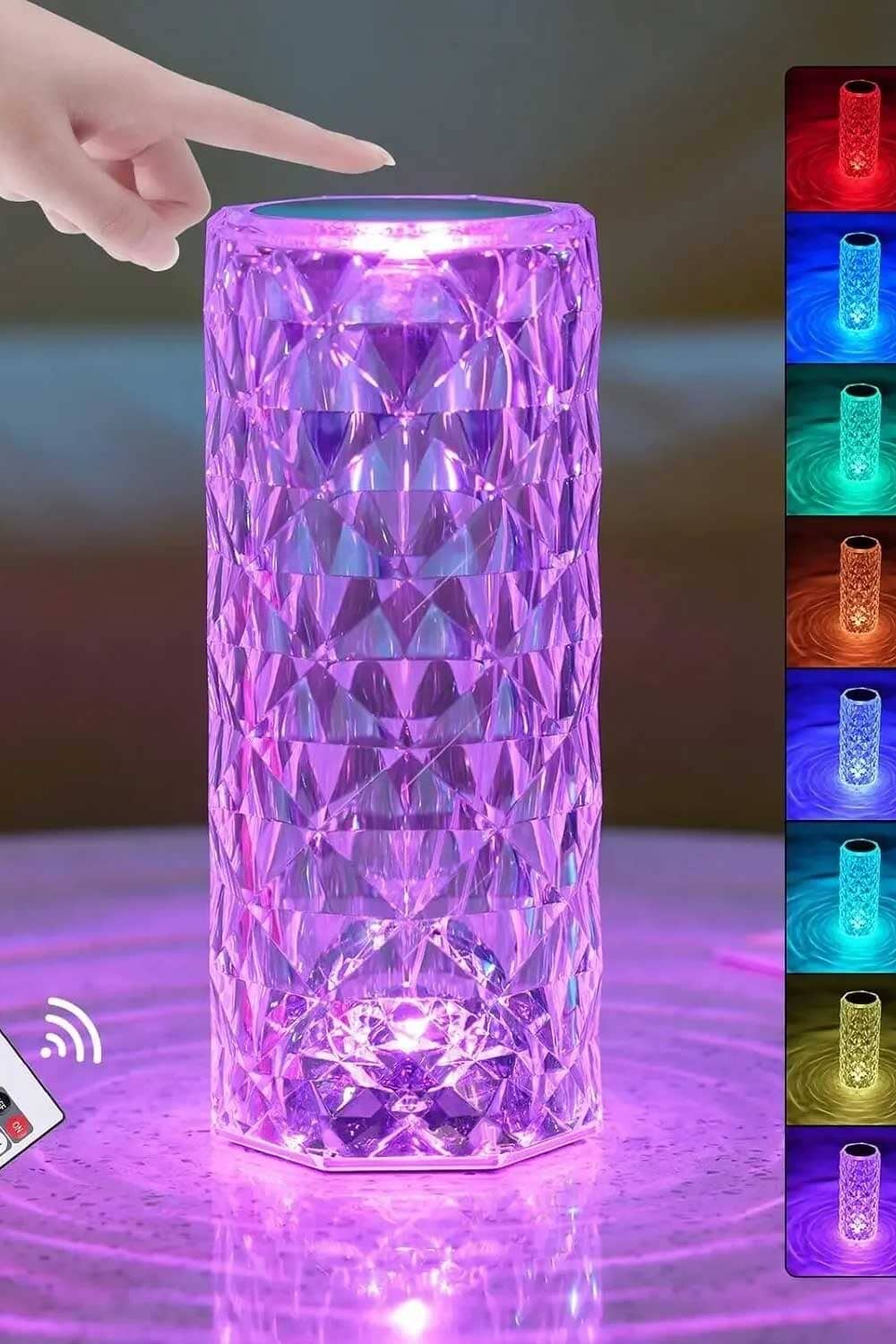 Crystal Lamp Multi Color Night Lights Home Decor Sunshine China 