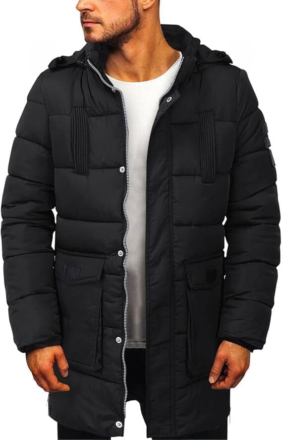 Fashion Men's Long Style Hooded Puffer Jacket Men's Jacket First Choice 