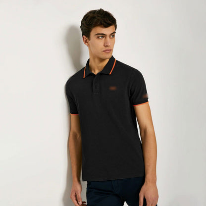 WK Men's Embroidered Activewear Minor Fault Polo Shirt Minor Fault Image Garments (Pvt.) Ltd. Black M 