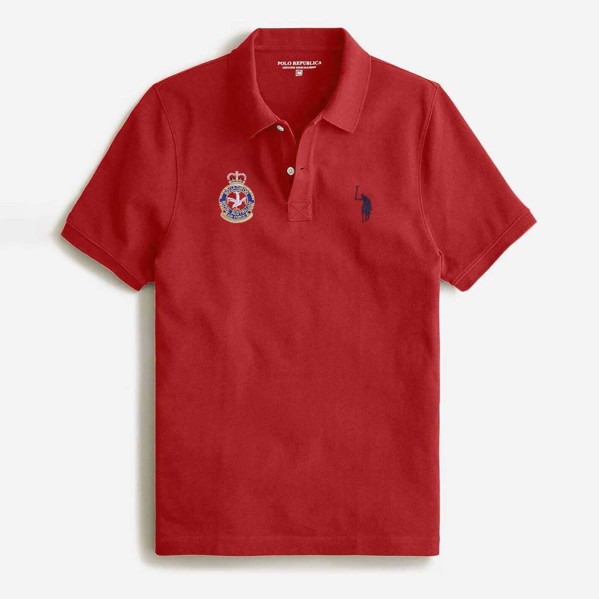 Polo Republica Men's Signature Pony & Squadron Embroidered Short Sleeve Polo Shirt Men's Polo Shirt Polo Republica 