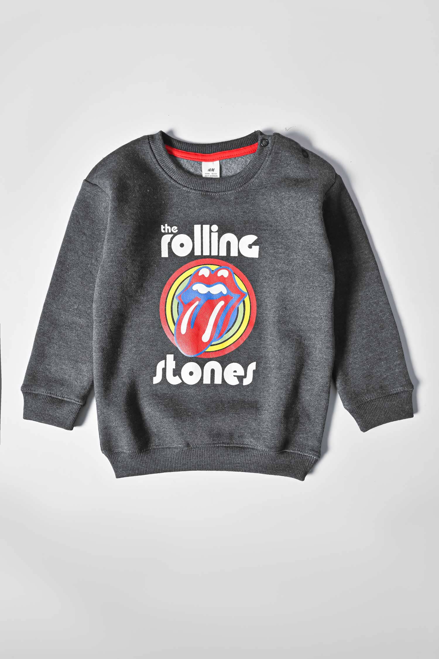 HM Kid's Rolling Stones Printed Terry Sweat Shirt Kid's Sweat Shirt SNR 