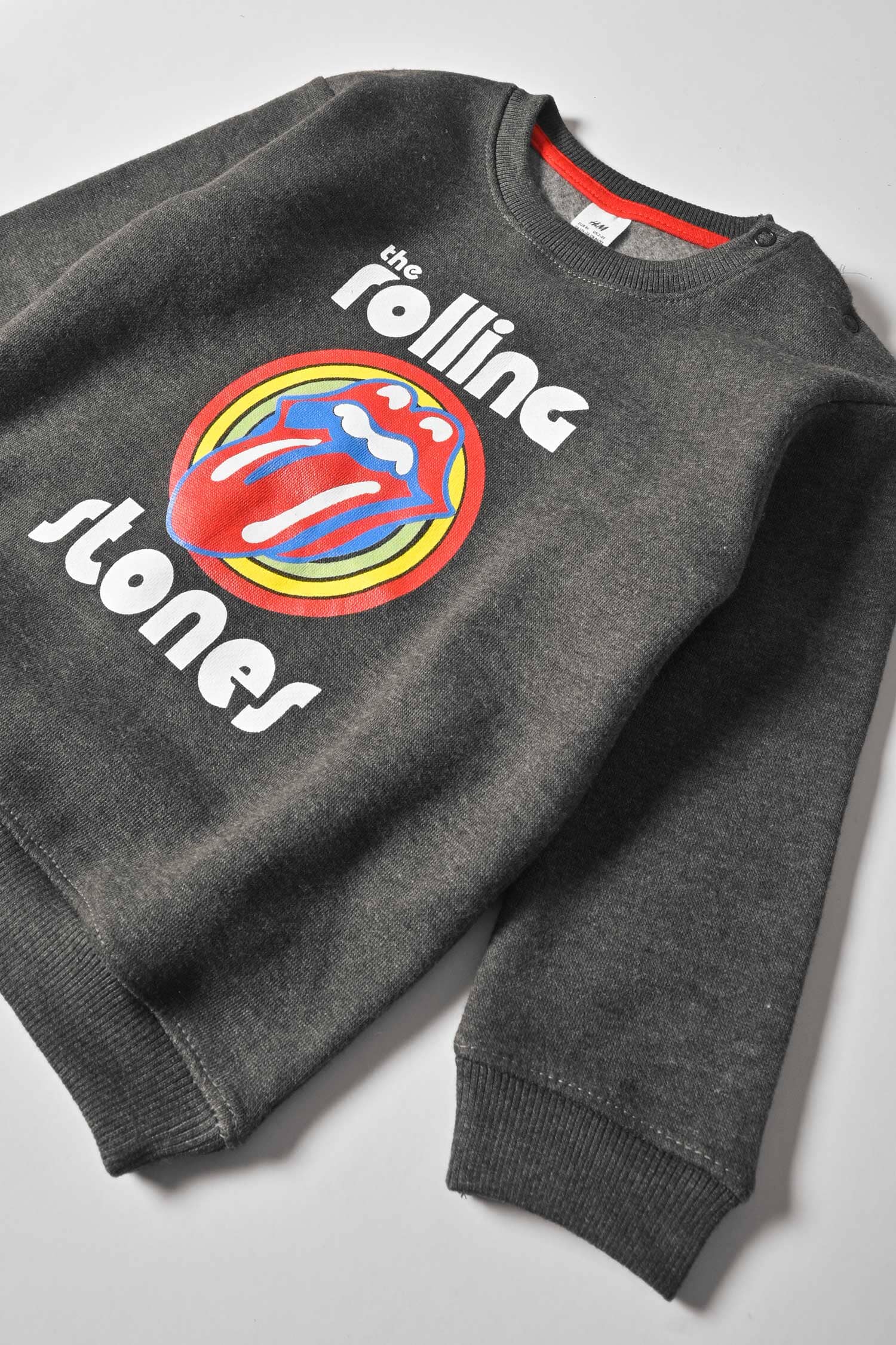 HM Kid's Rolling Stones Printed Terry Sweat Shirt Kid's Sweat Shirt SNR 