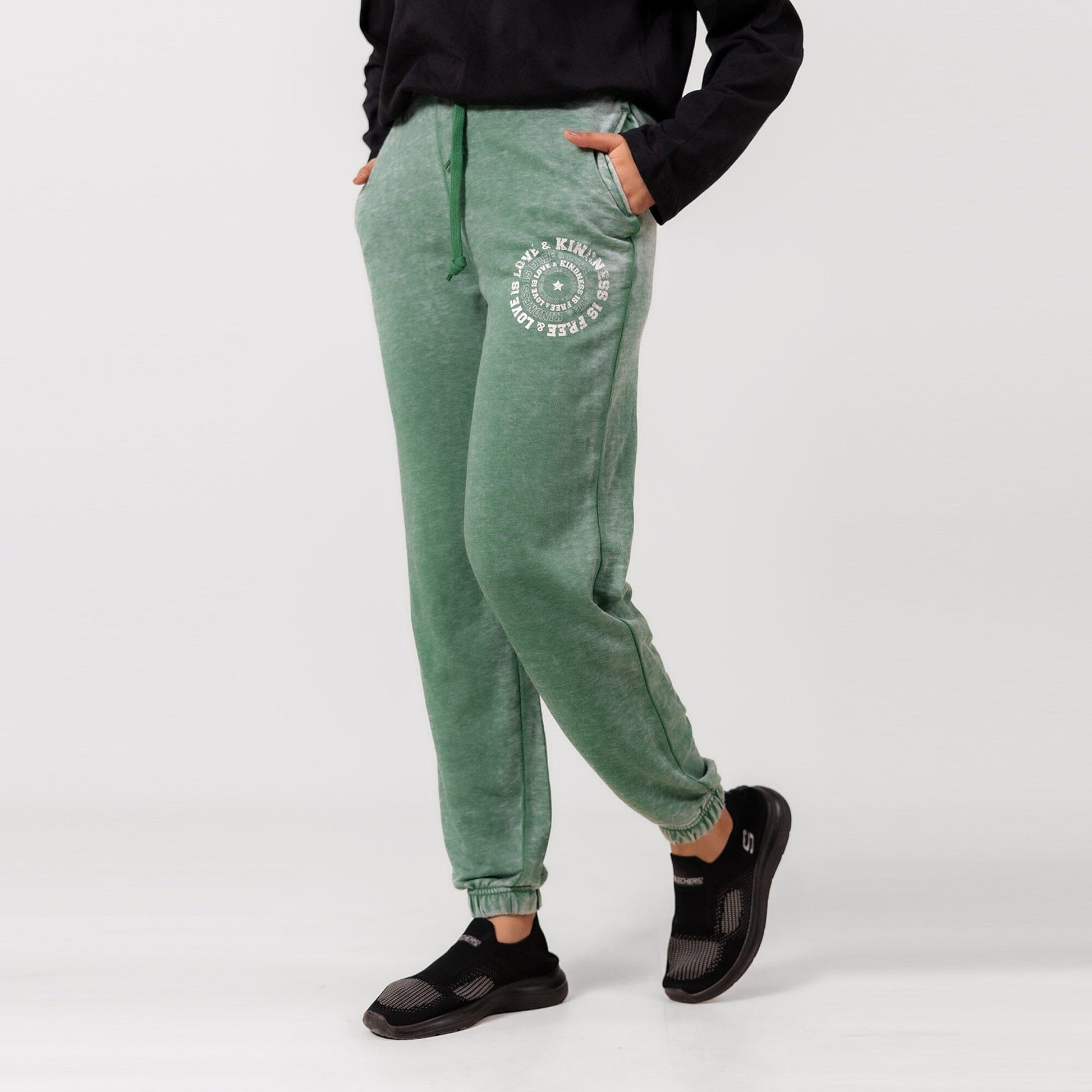 Vanillastar Women's Love & Kindness Terry Jogger Pants Women's Trousers HAS Apparel 