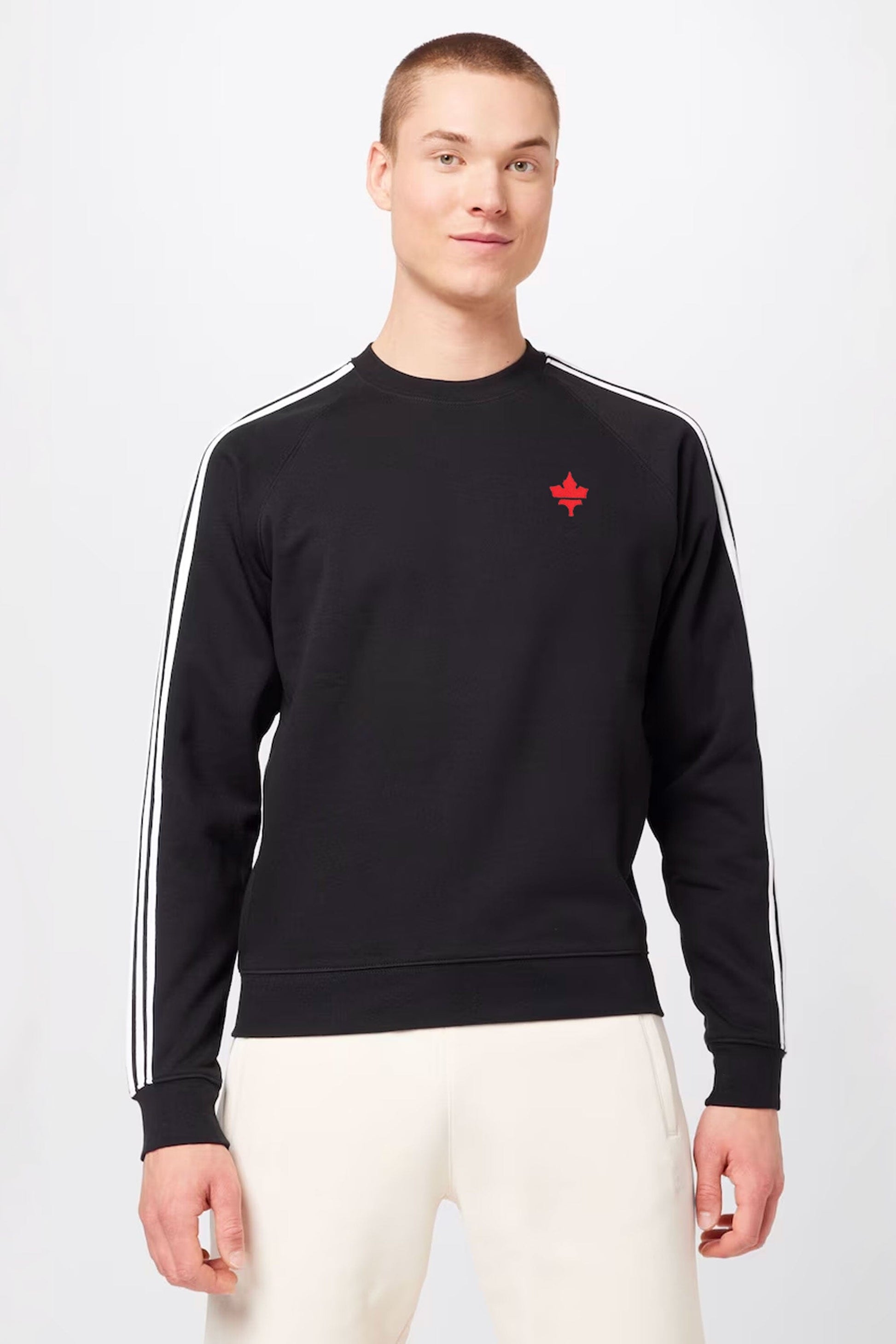 Polo Republica Men's Maple Leaf Embroidered Terry Sweat Shirt Men's Sweat Shirt Polo Republica 