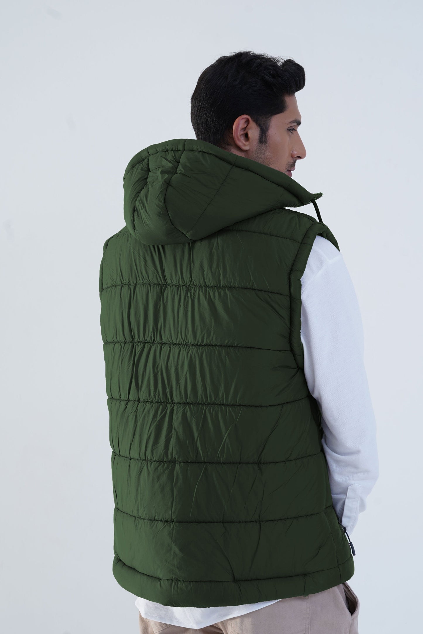 Men's Detachable Hood Puffer Gilet Men's Gilet Fiza International Co. 