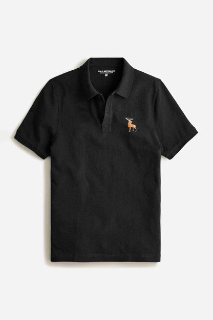 Polo Republica Men's Moose Embroidered Polo Shirt Men's Polo Shirt Polo Republica 