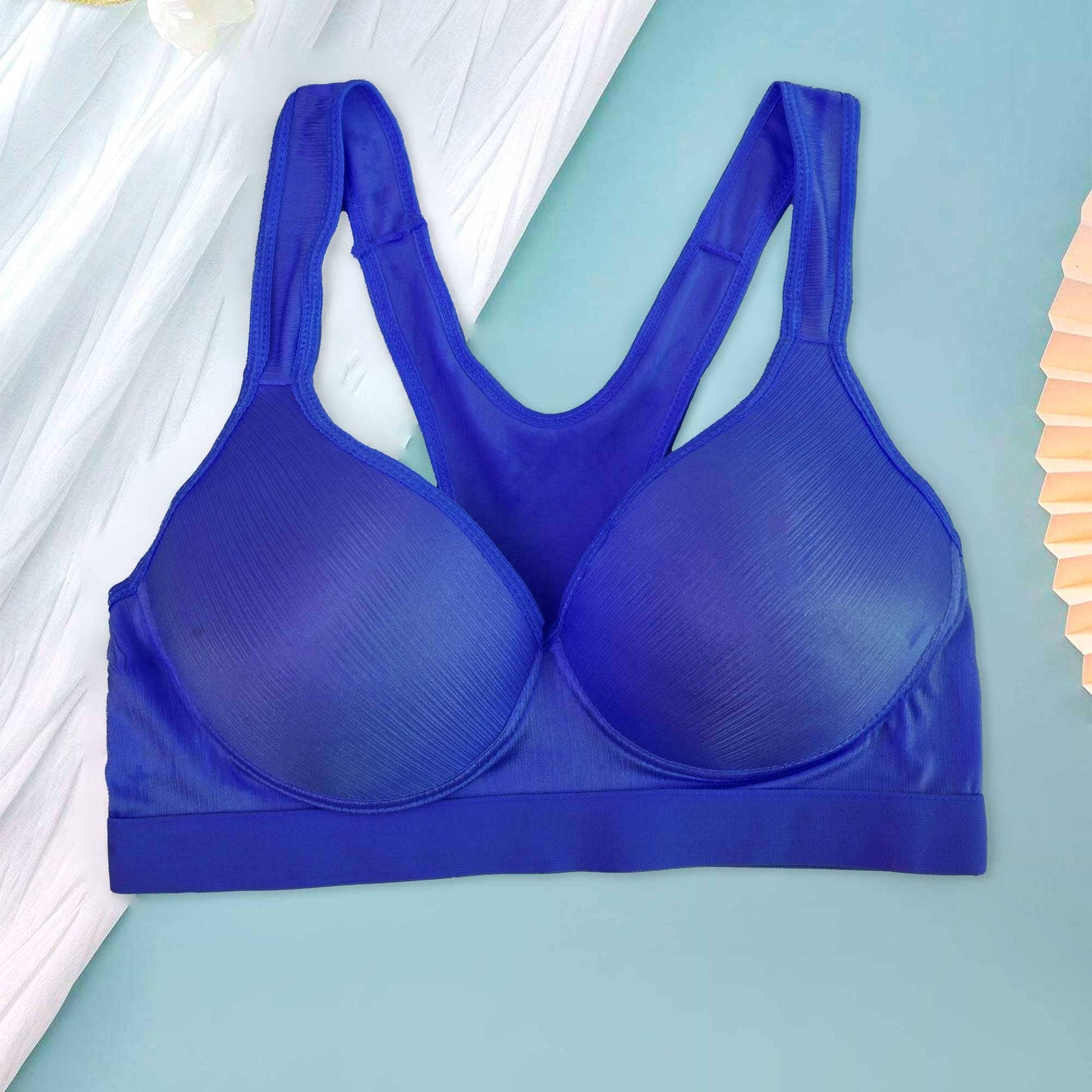 Women's Corinth Push Up Foam Padded Premium Silk Bra Women's Lingerie SRL Royal 30 